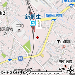 トヨタレンタリース群馬新桐生駅前店周辺の地図