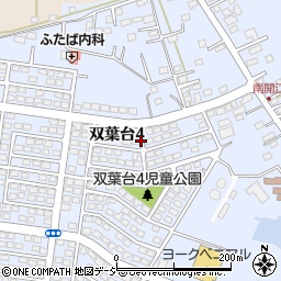 茨城県水戸市双葉台周辺の地図