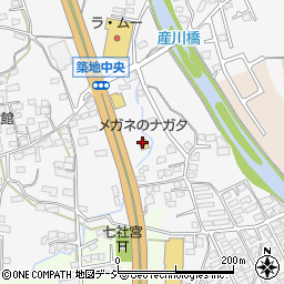 メガネのナガタ　上田築地バイパス店周辺の地図