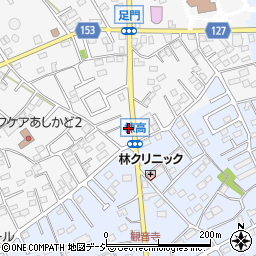 群馬県高崎市足門町1728-1周辺の地図