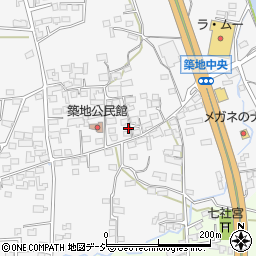 長野県上田市築地287周辺の地図