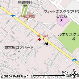 勝田堀口郵便局周辺の地図