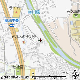 長野県上田市築地17周辺の地図