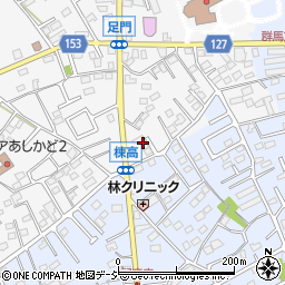 群馬県高崎市足門町1721-1周辺の地図