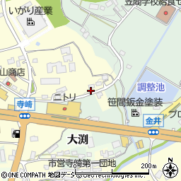 茨城県笠間市寺崎145周辺の地図