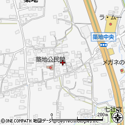長野県上田市築地288周辺の地図