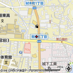 セブンイレブン上田常田３丁目店周辺の地図