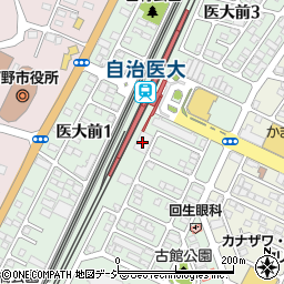 自治医大駅東自転車駐輪場周辺の地図