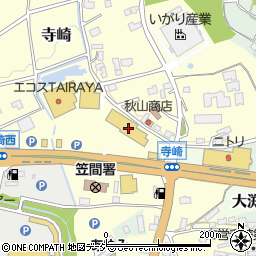 茨城県笠間市寺崎1周辺の地図