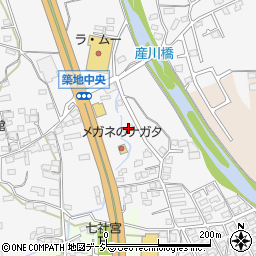 長野県上田市築地23周辺の地図