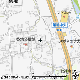 長野県上田市築地292周辺の地図