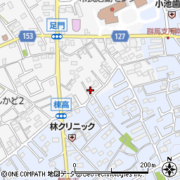 群馬県高崎市足門町1717-2周辺の地図