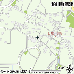 群馬県前橋市粕川町深津519周辺の地図