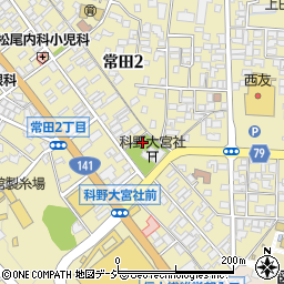 長野県上田市常田周辺の地図