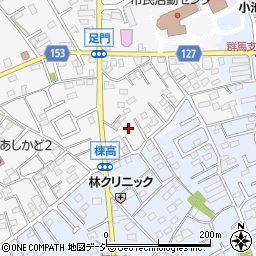 群馬県高崎市足門町1717周辺の地図