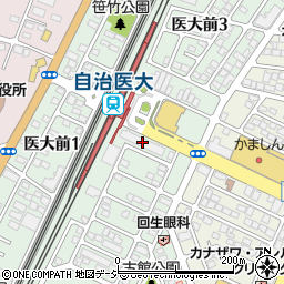 ポレスター自治医大駅前周辺の地図
