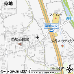 長野県上田市築地281周辺の地図