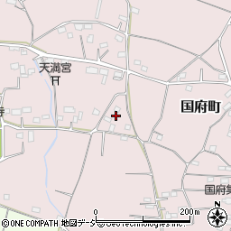 栃木県栃木市国府町周辺の地図