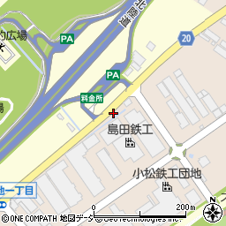 ＮＴＴ小松工業団地電話交換所周辺の地図