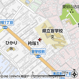 茨城県立点字図書館周辺の地図