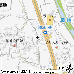 長野県上田市築地278周辺の地図