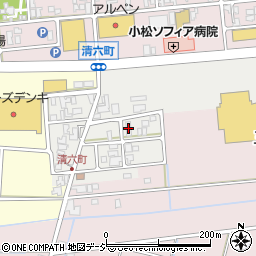 石川県小松市清六町231周辺の地図