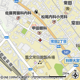紅塾　常田教室周辺の地図