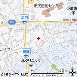 群馬県高崎市足門町1716-2周辺の地図