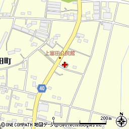 富田上組公民館周辺の地図