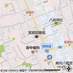 市立箕郷図書館周辺の地図