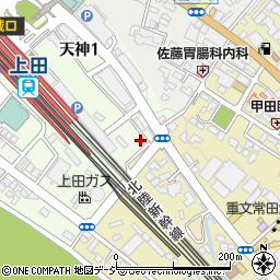 オリックスレンタカー上田店周辺の地図