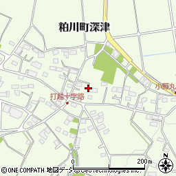 群馬県前橋市粕川町深津501周辺の地図