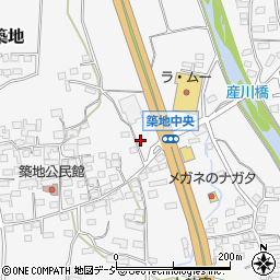 長野県上田市築地638周辺の地図