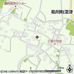 群馬県前橋市粕川町深津528周辺の地図