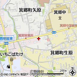 高崎信用金庫箕郷支店周辺の地図