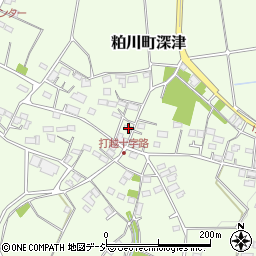 群馬県前橋市粕川町深津532周辺の地図