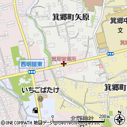 群馬バス箕郷営業所周辺の地図