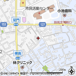 群馬県高崎市足門町1710-5周辺の地図