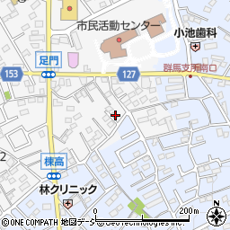 群馬県高崎市足門町1710周辺の地図