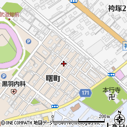 茨城県水戸市曙町周辺の地図