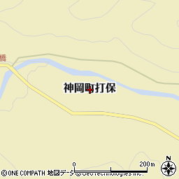 岐阜県飛騨市神岡町打保周辺の地図