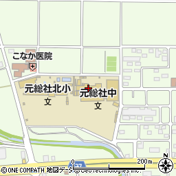 前橋市立元総社中学校周辺の地図