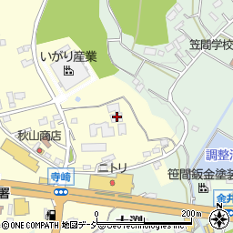 茨城県笠間市寺崎161周辺の地図