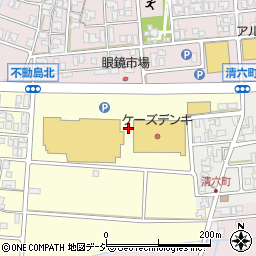 石川県小松市不動島町周辺の地図