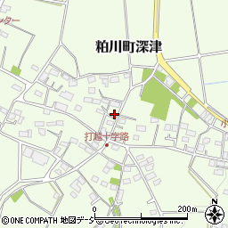 群馬県前橋市粕川町深津533周辺の地図