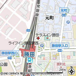 ローソン勝田駅東口店周辺の地図