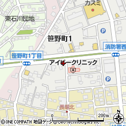 ピザハット　ひたちなか笹野店周辺の地図