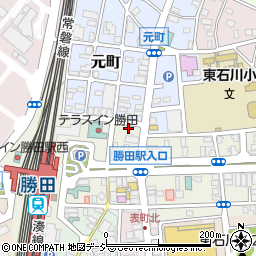 タイムズ勝田駅東口第３駐車場周辺の地図