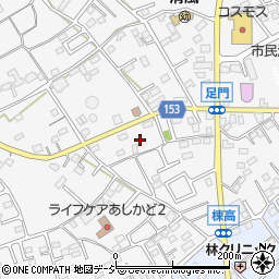 群馬県高崎市足門町807-4周辺の地図