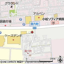 サークルＫ小松沖町店周辺の地図